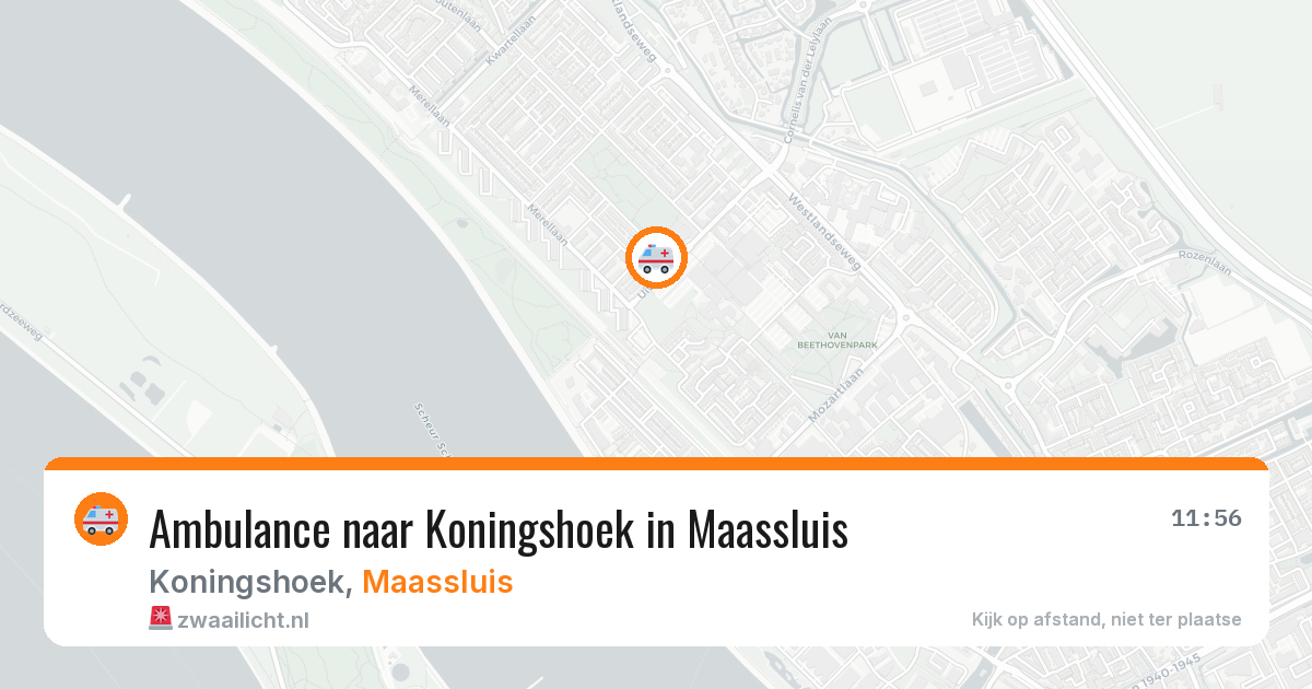 Ambulance naar Koningshoek in Maassluis — 21 mrt 2026