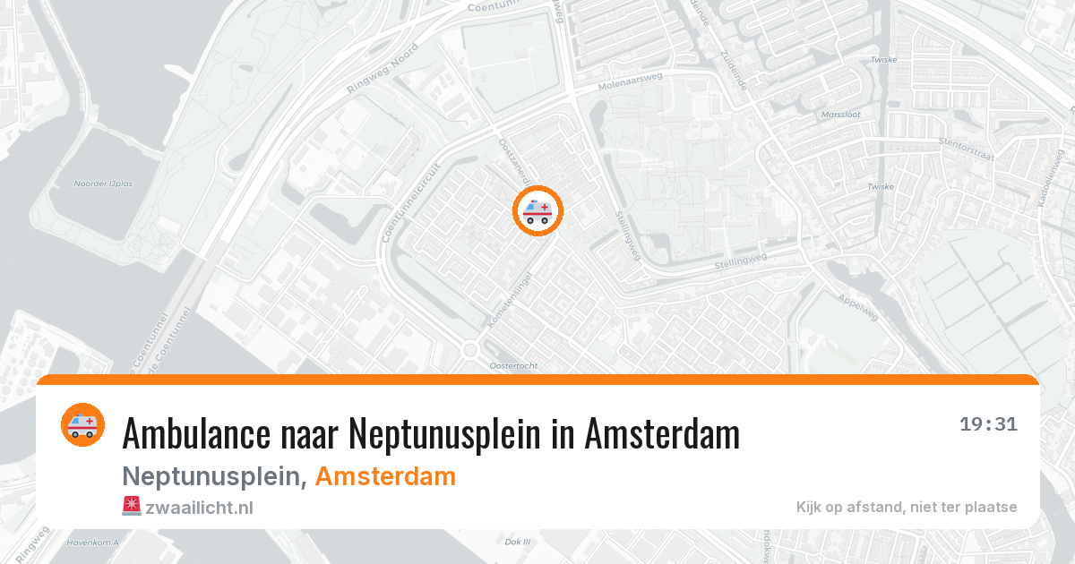 Ambulance naar Neptunusplein in Amsterdam — 29 jan 2026