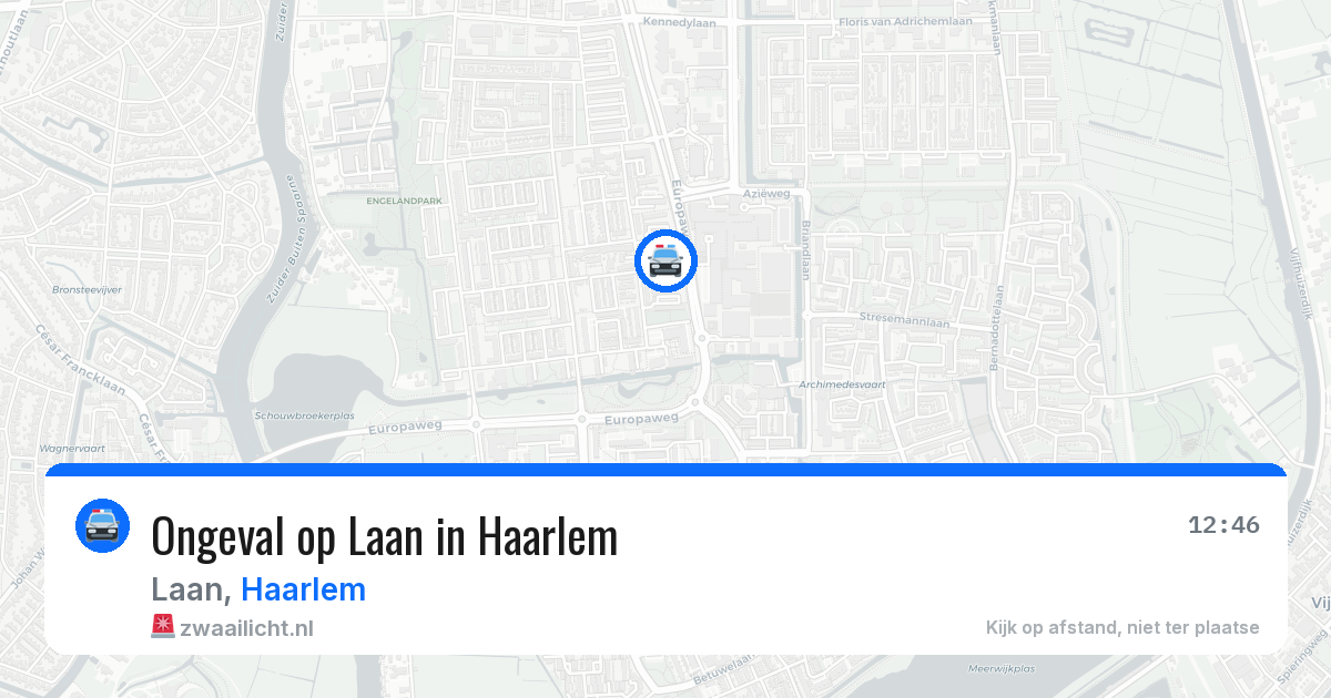 Ongeval op Laan in Haarlem — 11 jun 2026