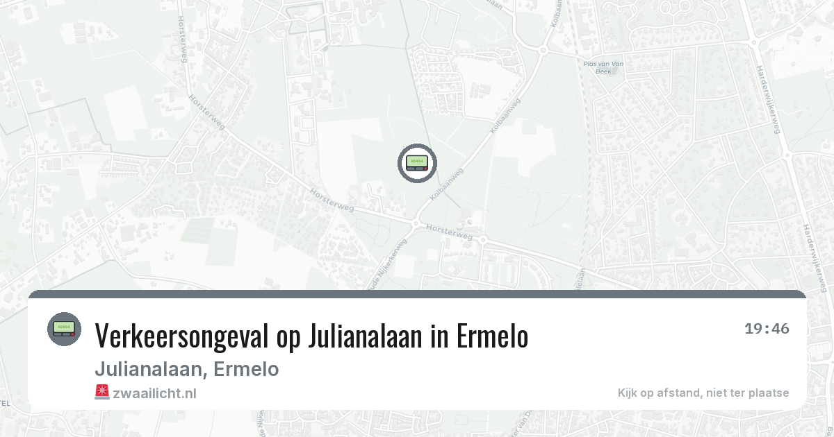 Verkeersongeval op Julianalaan in Ermelo — 29 jan 2026