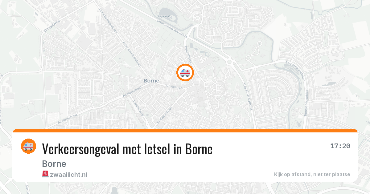 Verkeersongeval met letsel in Borne — 9 feb 2026