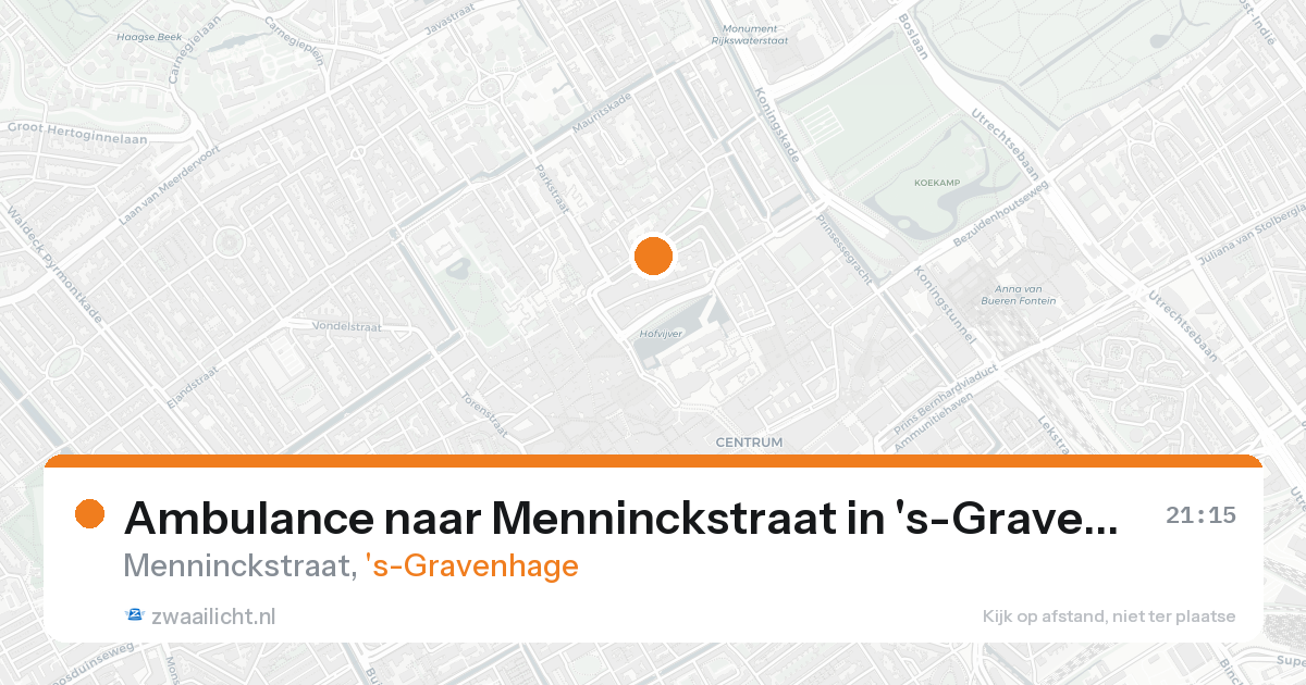 Ambulance naar Menninckstraat in 's-Gravenhage — 31 jan 2026