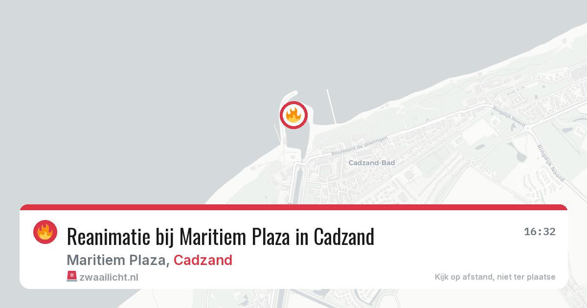 Reanimatie bij Maritiem Plaza in Cadzand — 9 jul 2026