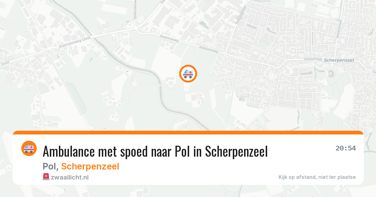 Ambulance met spoed naar Pol in Scherpenzeel — 28 jul 2026