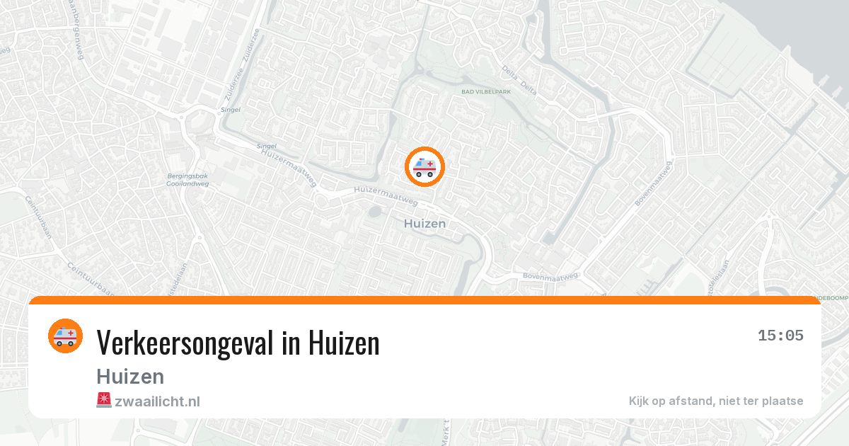 Verkeersongeval in Huizen — 4 jun 2026