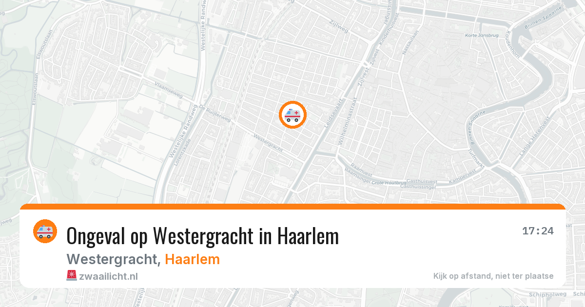 Ongeval op Westergracht in Haarlem — 20 jun 2026