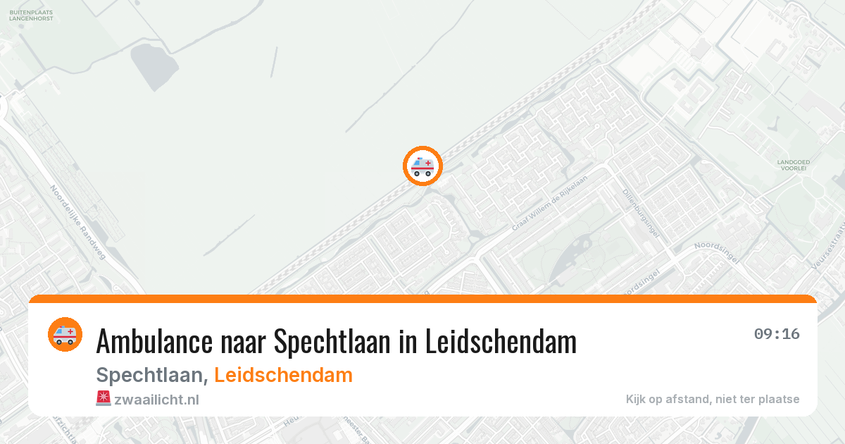 Ambulance naar Spechtlaan in Leidschendam — 11 aug 2026
