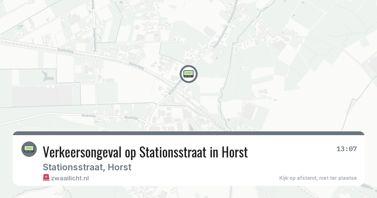 Verkeersongeval op Stationsstraat in Horst — 30 jan 2026