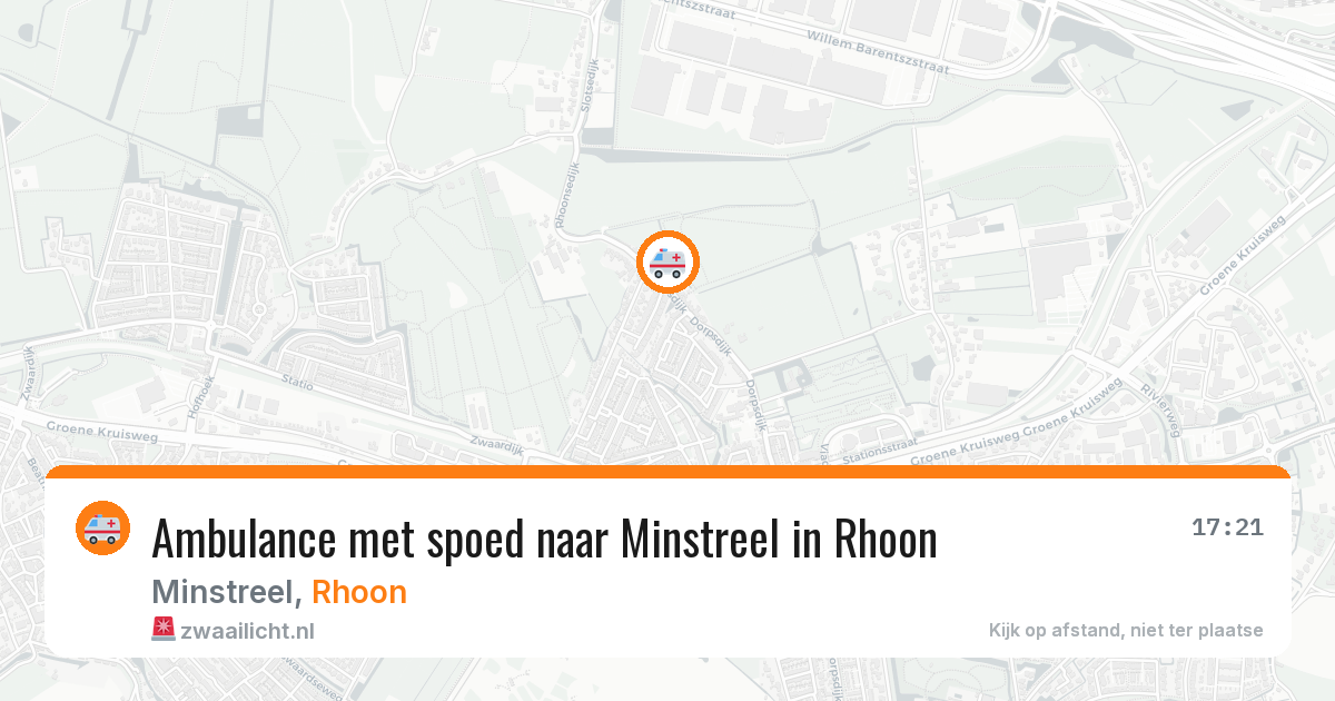 Ambulance met spoed naar Minstreel in Rhoon — 27 jul 2026