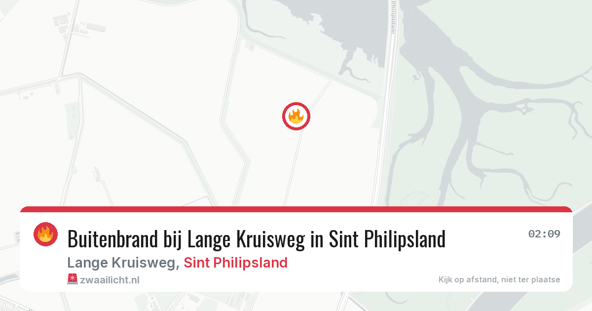 Buitenbrand bij Lange Kruisweg in Sint Philipsland — 26 jul 2026