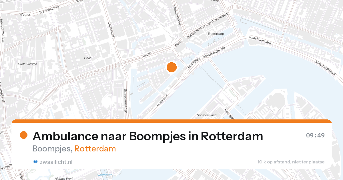 Ambulance naar Boompjes in Rotterdam — 28 aug 2026