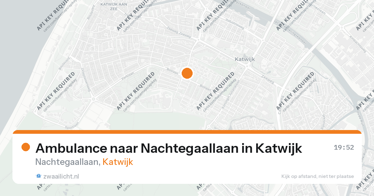 Ambulance naar Nachtegaallaan in Katwijk — 21 jul 2026