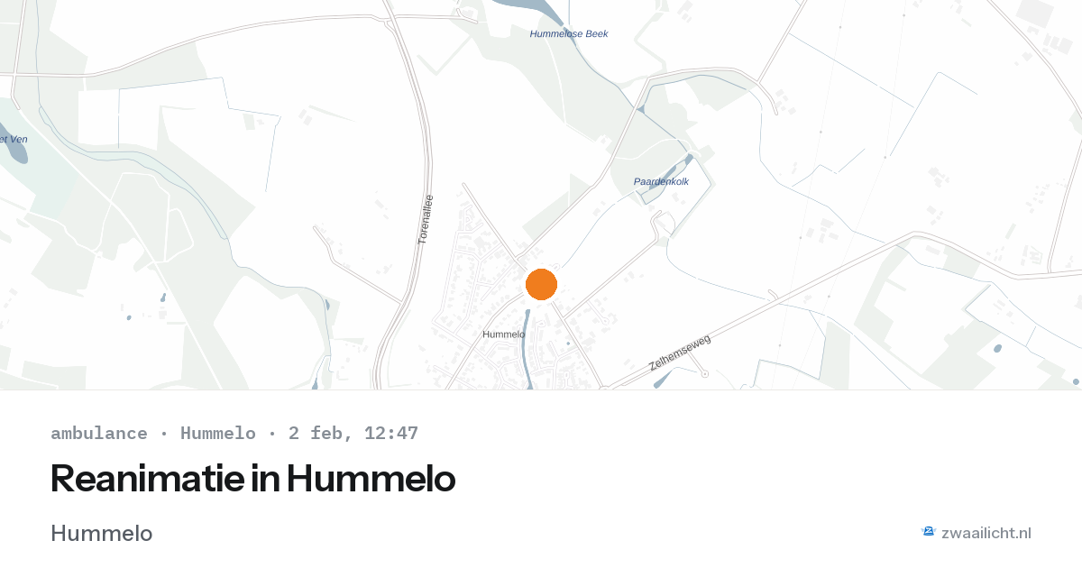 Reanimatie in Hummelo — 2 feb 2026