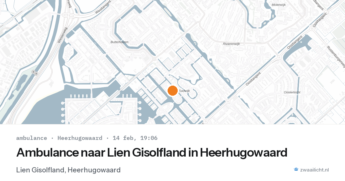 Ambulance naar Lien Gisolfland in Heerhugowaard — 14 feb 2026