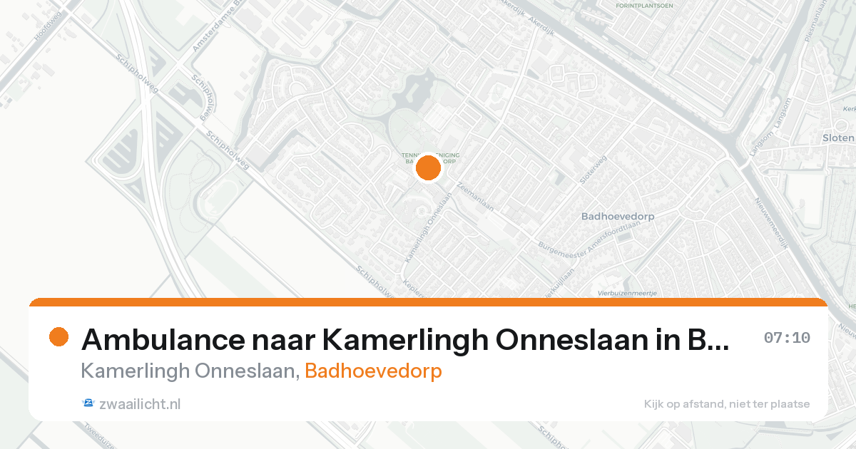 Ambulance naar Kamerlingh Onneslaan in Badhoevedorp — 19 mei 2026