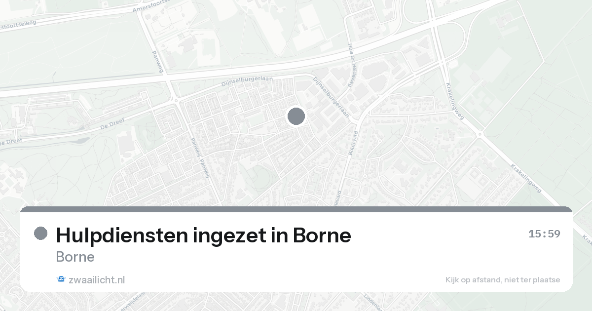 Hulpdiensten ingezet in Borne — 30 jan 2026 | 🚨 Zwaailicht.nl
