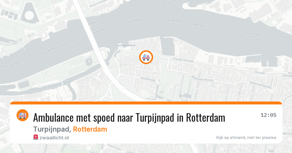Ambulance met spoed naar Turpijnpad in Rotterdam — 18 mrt 2026