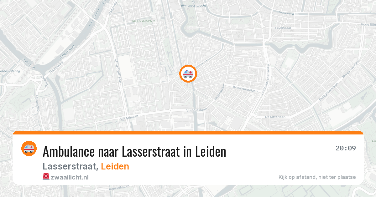 Ambulance naar Lasserstraat in Leiden — 24 jun 2026