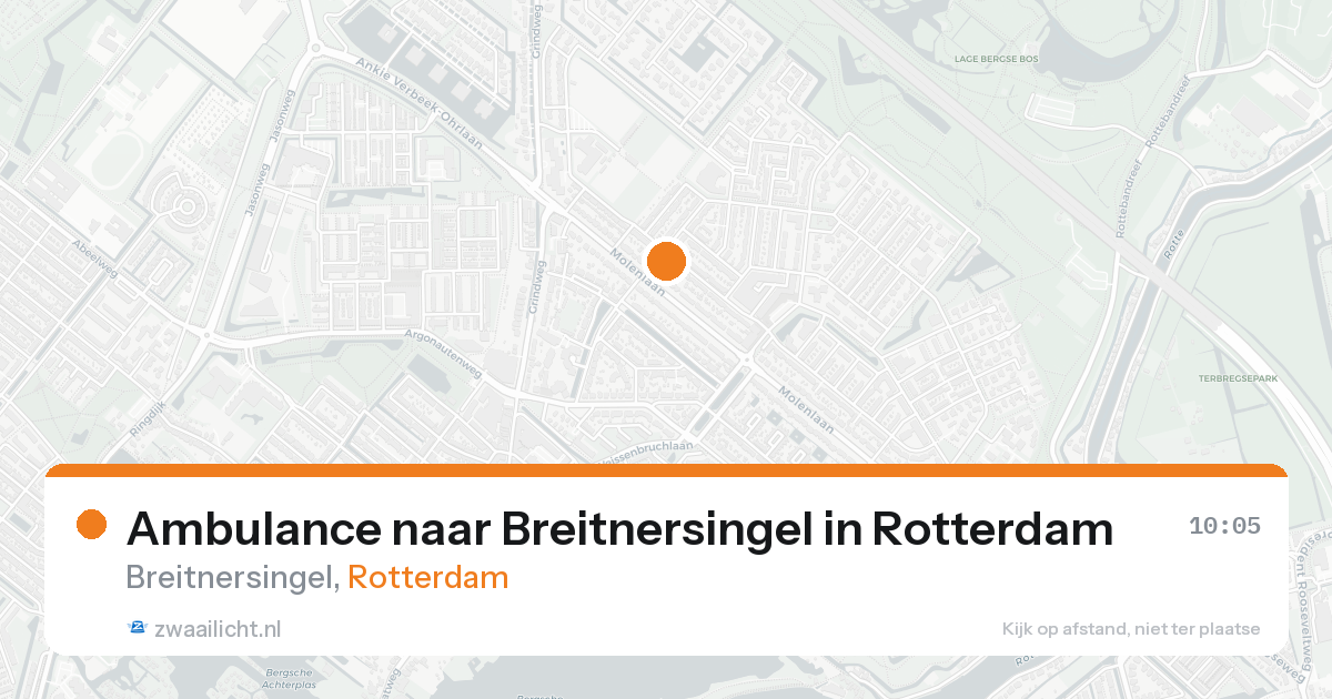 Ambulance naar Breitnersingel in Rotterdam — 19 aug 2026