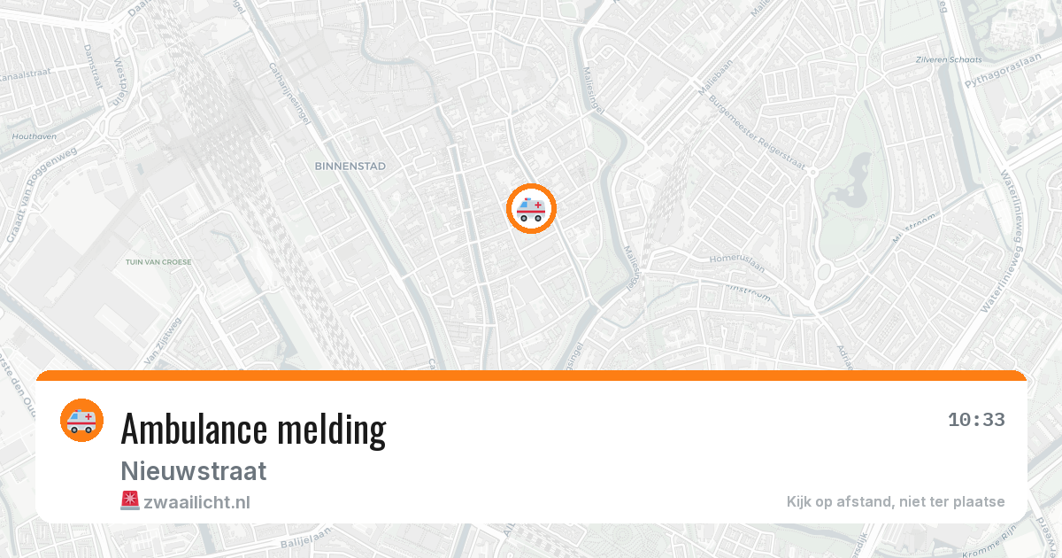 Ambulance melding — 31 mrt 2026
