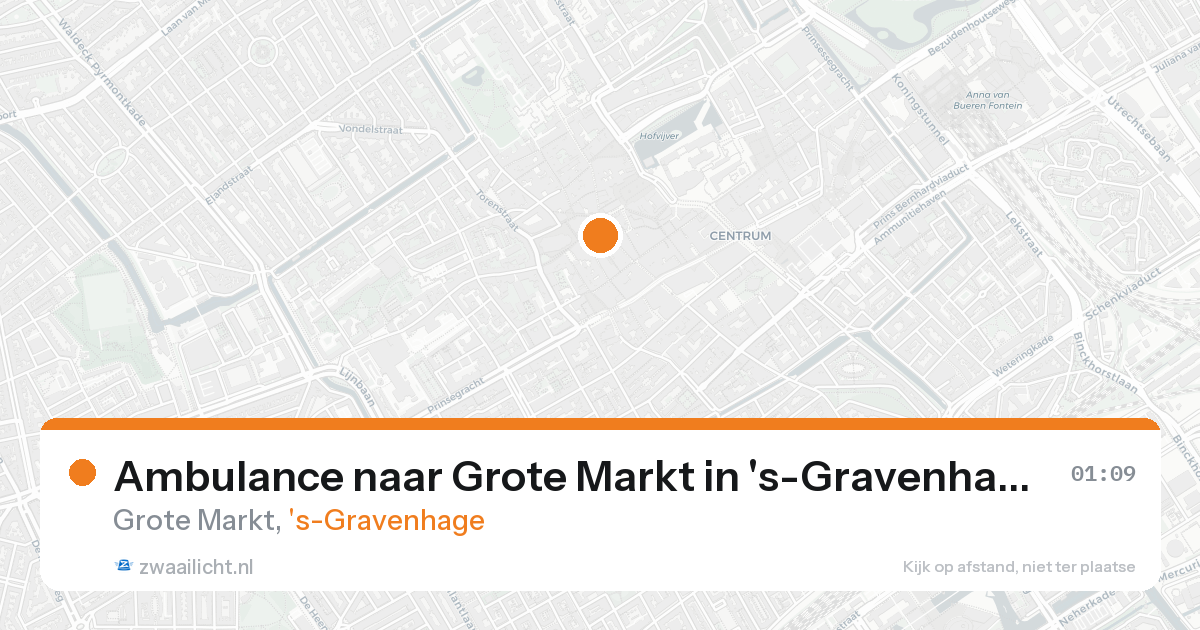 Ambulance naar Grote Markt in 's-Gravenhage — 23 mei 2026