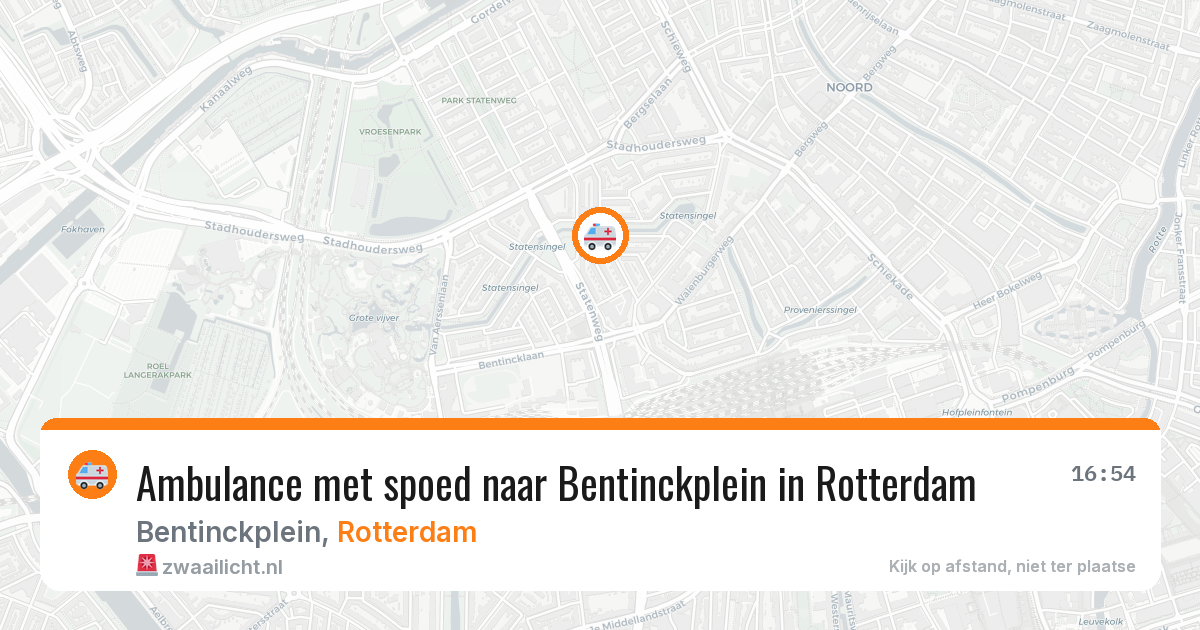 Ambulance met spoed naar Bentinckplein in Rotterdam — 3 jun 2026