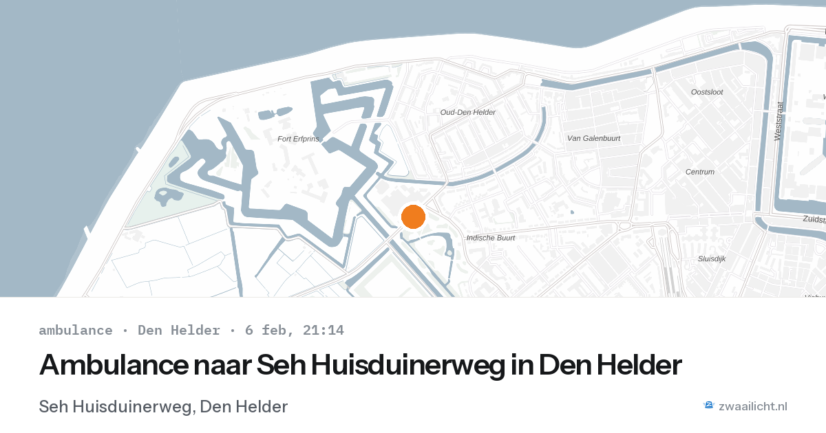Ambulance naar Seh Huisduinerweg in Den Helder — 6 feb 2026