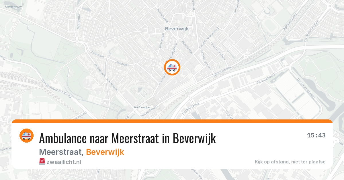 Ambulance naar Meerstraat in Beverwijk — 12 aug 2026