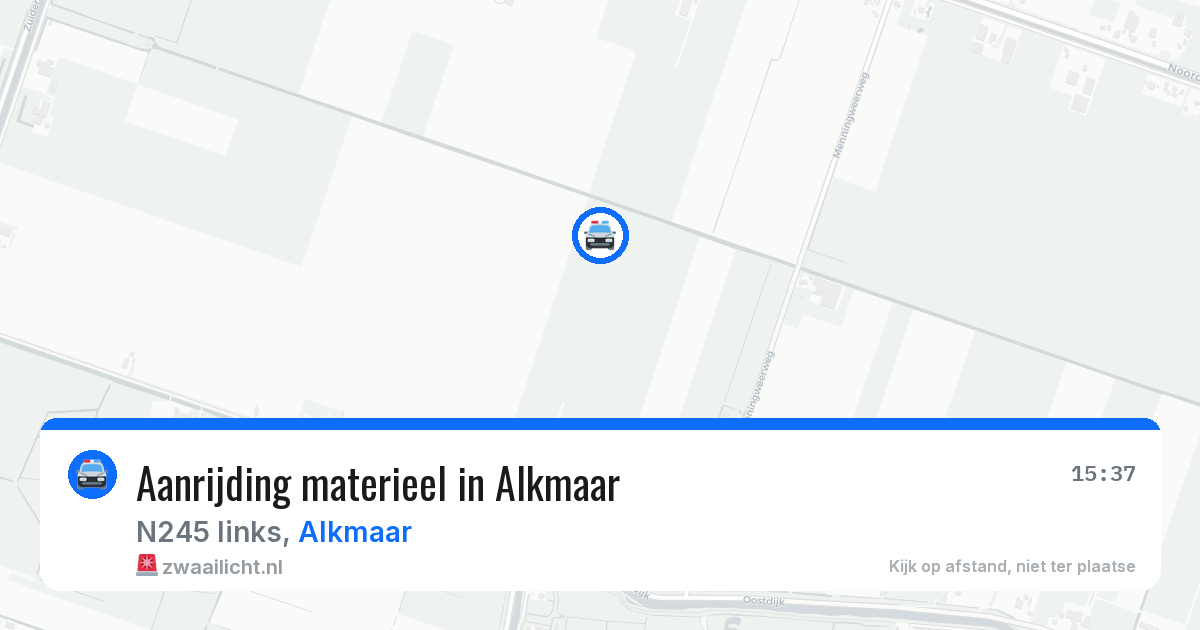 Aanrijding materieel in Alkmaar — 28 jun 2026