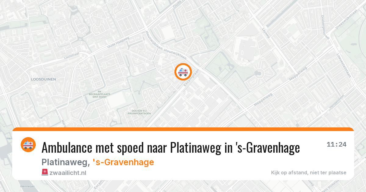 Ambulance met spoed naar Platinaweg in 's-Gravenhage — 8 apr 2026