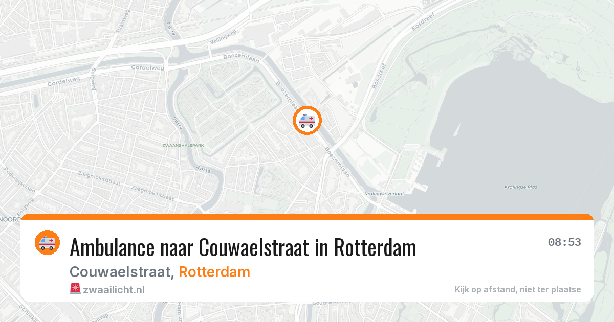 Ambulance naar Couwaelstraat in Rotterdam — 25 mrt 2026