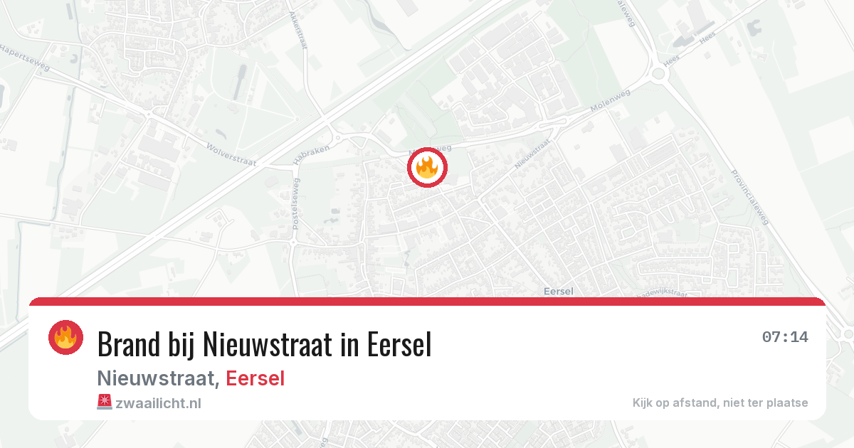 Brand bij Nieuwstraat in Eersel — 23 jun 2026