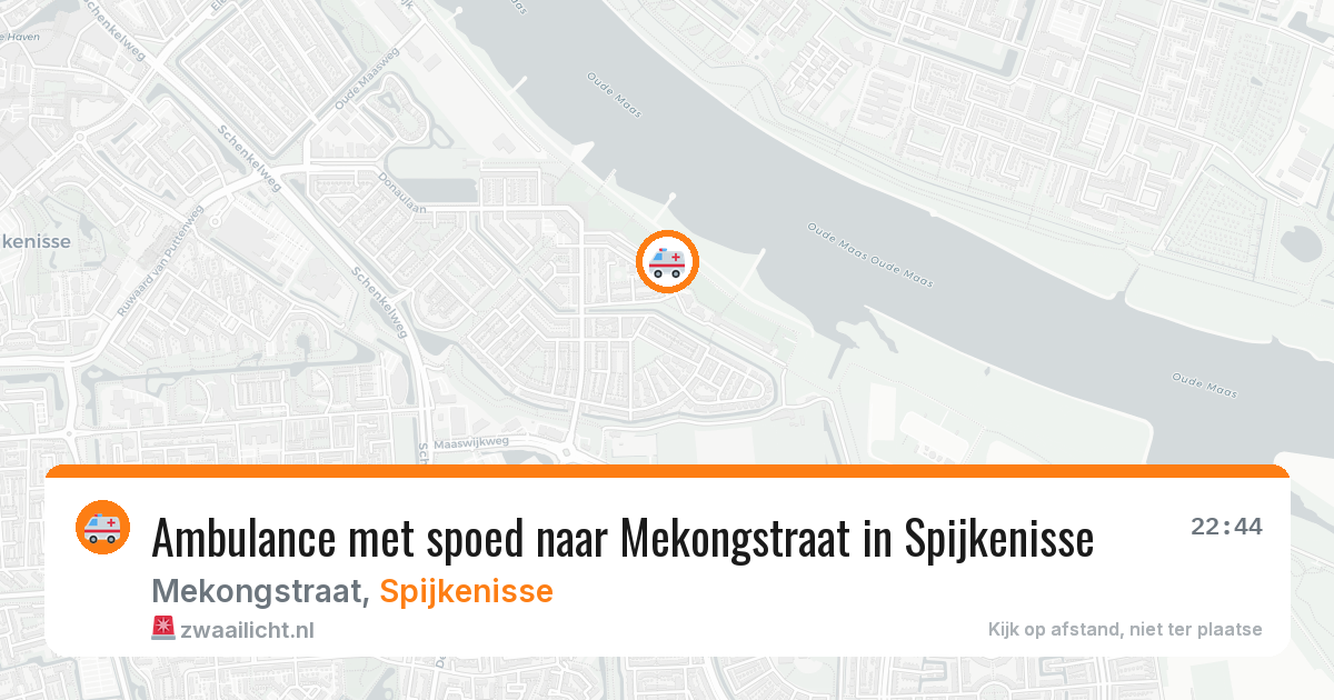 Ambulance met spoed naar Mekongstraat in Spijkenisse — 27 apr 2026
