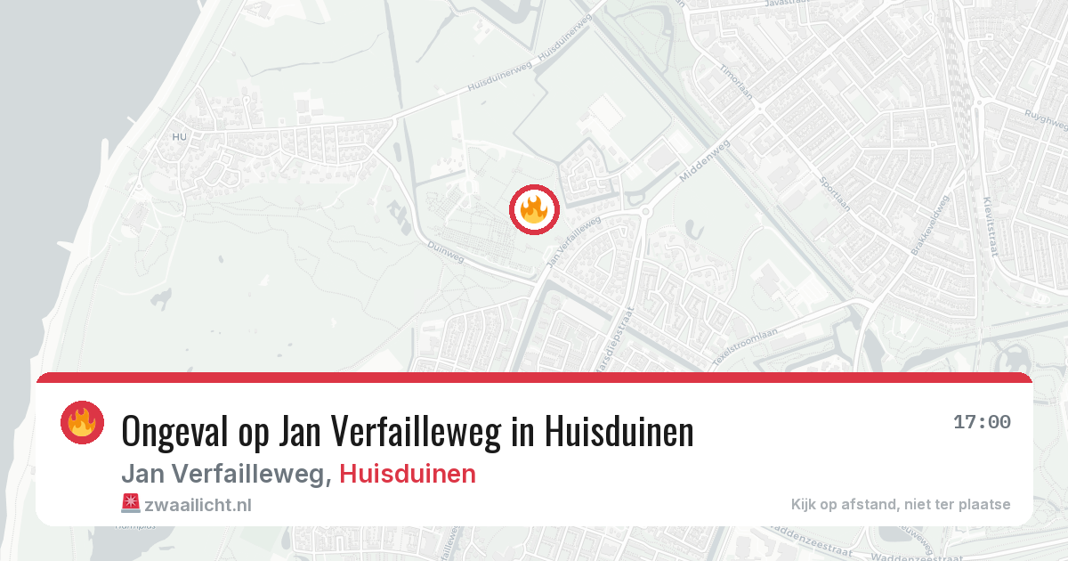 Ongeval op Jan Verfailleweg in Huisduinen — 18 jun 2026