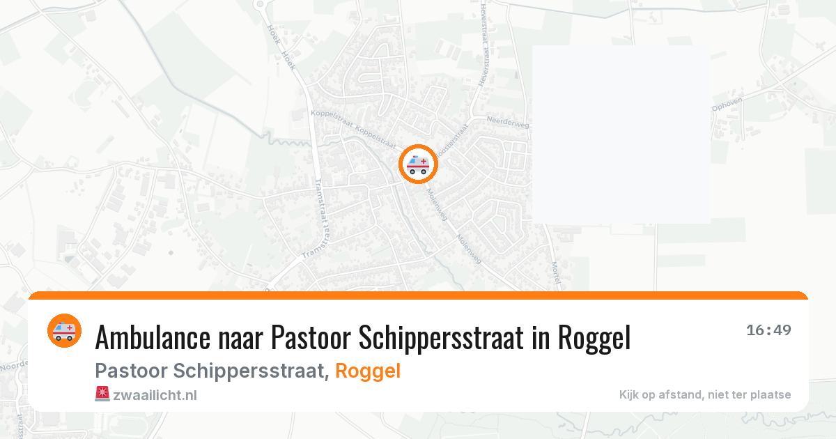 Ambulance naar Pastoor Schippersstraat in Roggel — 2 jul 2026