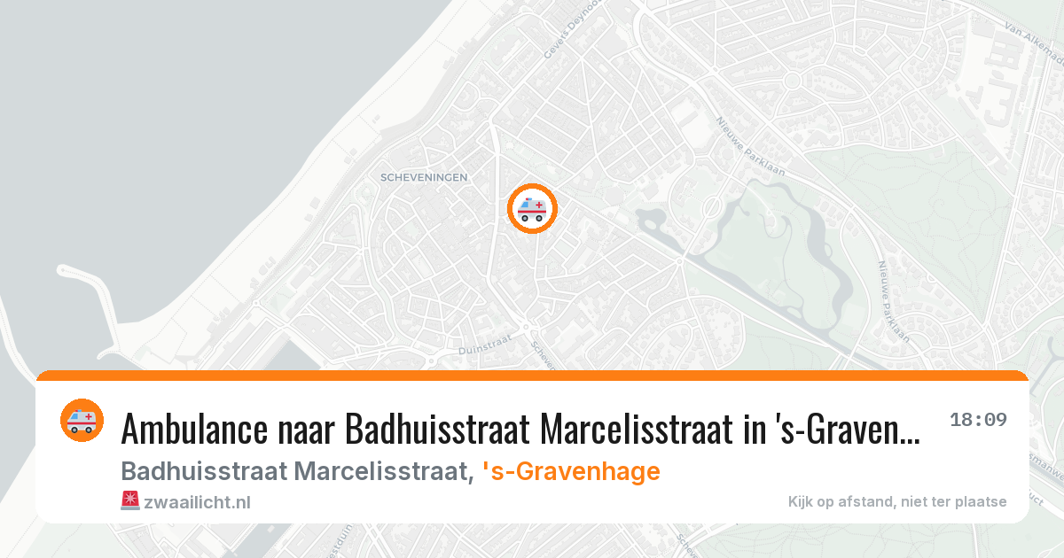 Ambulance naar Badhuisstraat Marcelisstraat in 's-Gravenhage — 30 jan 2026