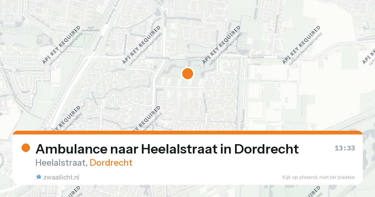 Ambulance naar Heelalstraat in Dordrecht — 26 aug 2026