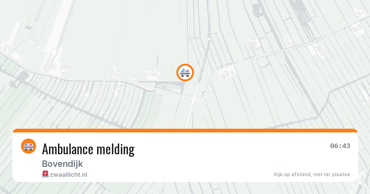 Ambulance melding — 10 jul 2026