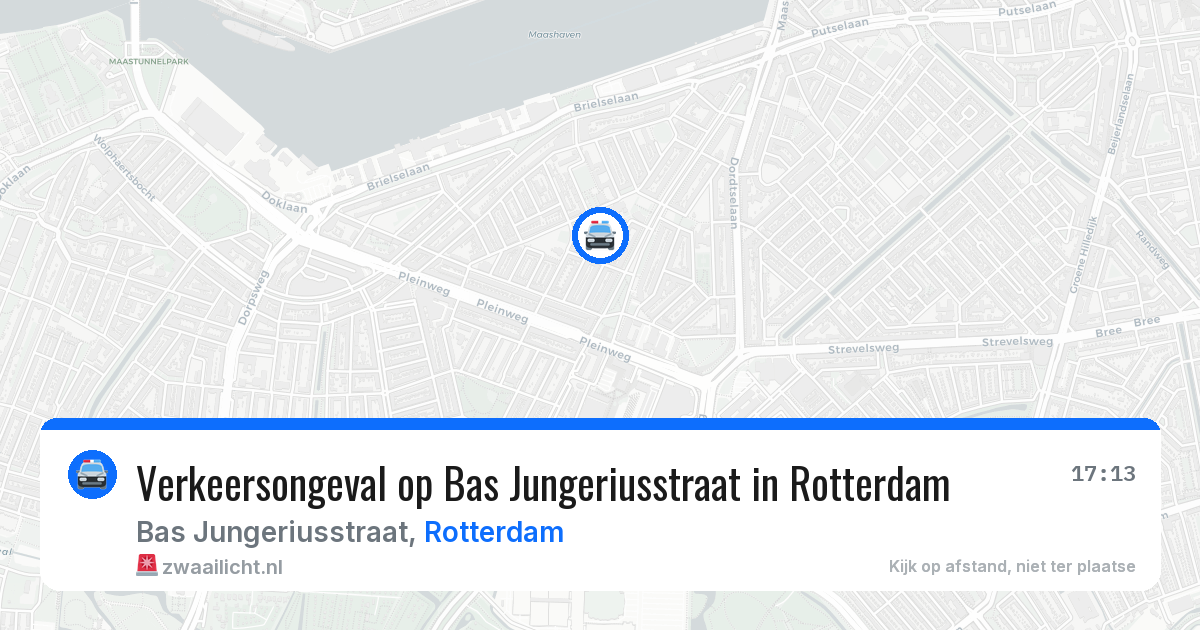 Verkeersongeval op Bas Jungeriusstraat in Rotterdam — 8 apr 2026