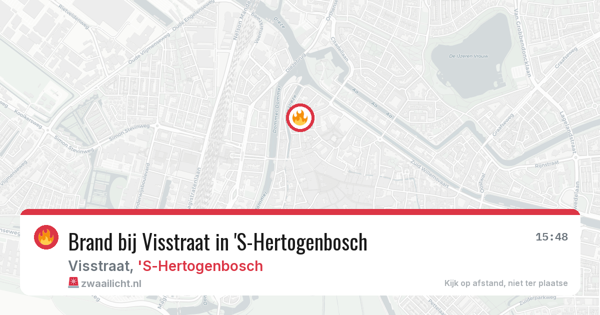 Brand bij Visstraat in 'S-Hertogenbosch — 6 mei 2026
