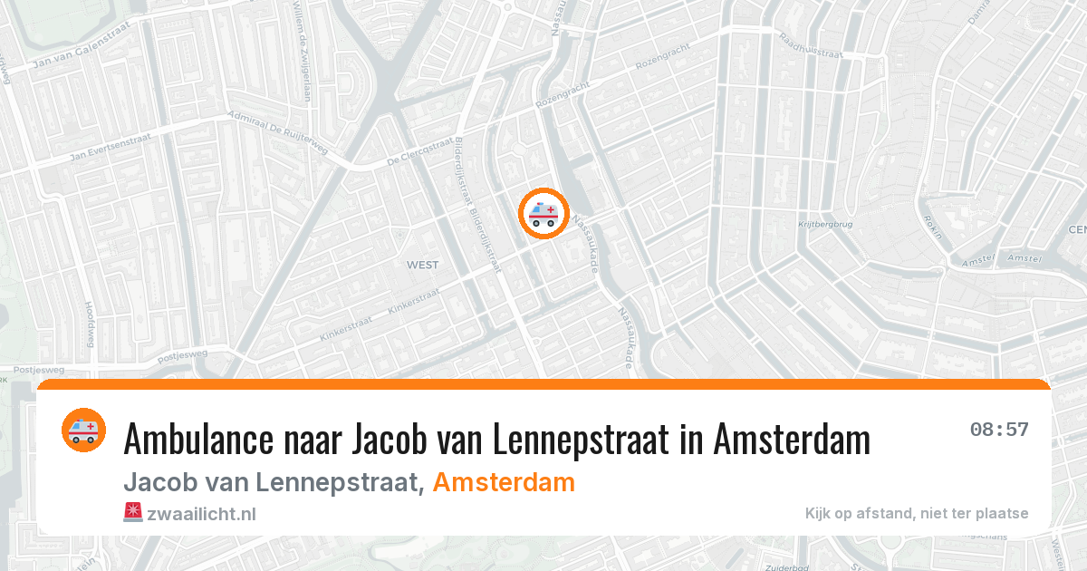 Ambulance naar Jacob van Lennepstraat in Amsterdam — 19 mei 2026