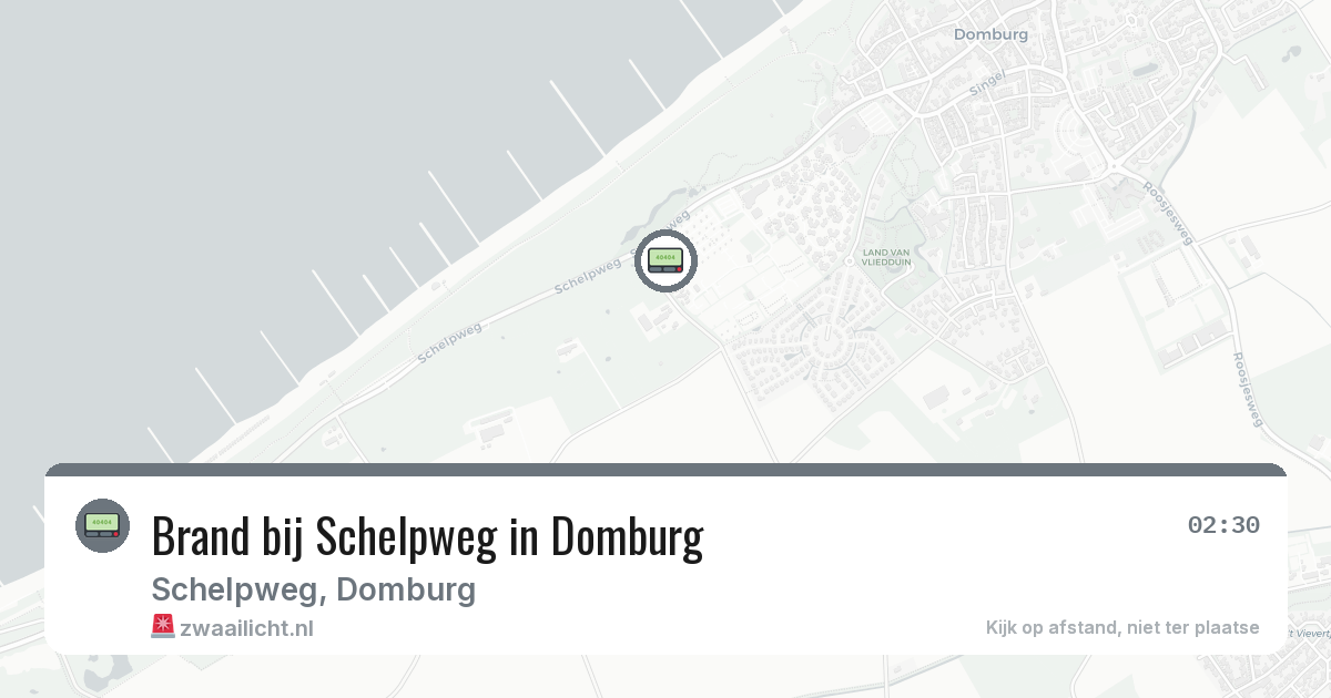 Brand bij Schelpweg in Domburg — 7 jul 2026