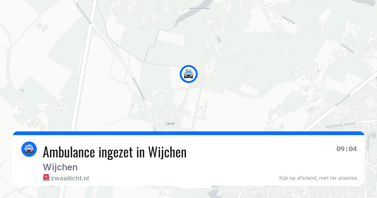 Ambulance ingezet in Wijchen — 11 jun 2026