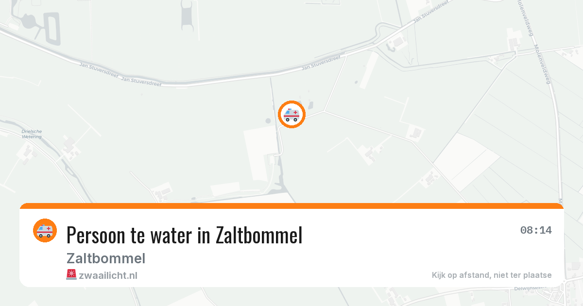 Persoon te water in Zaltbommel — 5 jun 2026