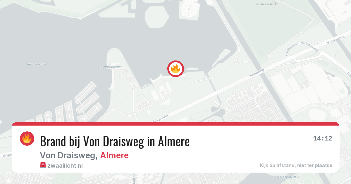 Brand bij Von Draisweg in Almere — 2 jul 2026