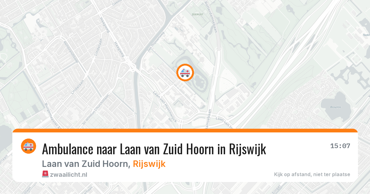 Ambulance naar Laan van Zuid Hoorn in Rijswijk — 13 jun 2026