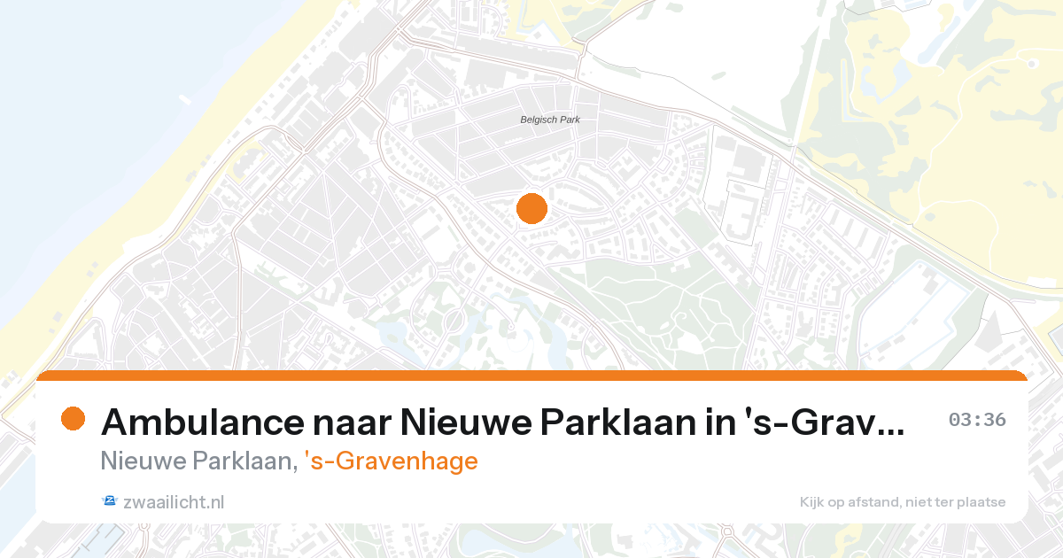 Ambulance naar Nieuwe Parklaan in 's-Gravenhage — 1 feb 2026