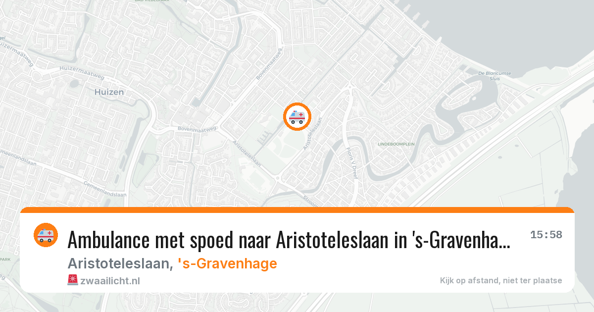 Ambulance met spoed naar Aristoteleslaan in 's-Gravenhage — 7 apr 2026