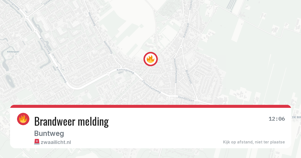 Brandweer melding — 19 jun 2026
