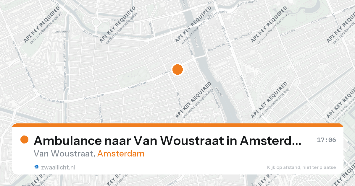 Ambulance naar Van Woustraat in Amsterdam — 26 aug 2026